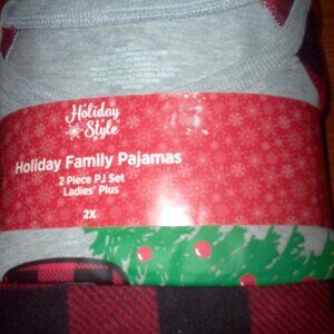 Ladies (2) Piece Plus- size Pajamas (2X)